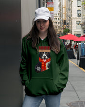 Load image into Gallery viewer, Santa Border Collie In Stock Gift For Dog Lovers Hoodie