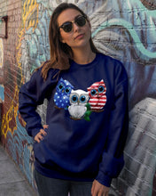 Load image into Gallery viewer, Lovely Phone Case Three Owl With US Flag Gift For Owl Lovers Sweatshirt