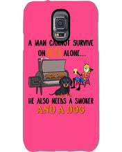 Load image into Gallery viewer, A Man Loves Beer And Dachshund Gift For Dog Lovers Phone case