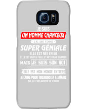 Load image into Gallery viewer, Je Suis Un Homme Chanceux J'ai Line Femme Custom Design Je Suis Son Roi Phone case