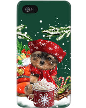 Load image into Gallery viewer, Yorkshire Terrier Loves Drinking Hot Latte Gift For Dog Lovers Phone case