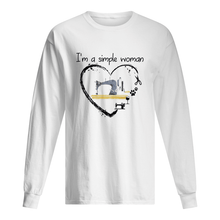 Load image into Gallery viewer, Sewing I'm A Simple Woman Gift For Women Unisex Long Sleeve
