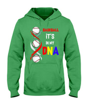 Load image into Gallery viewer, Baseball Be My DNA Gift For Sport Lovers Hoodie
