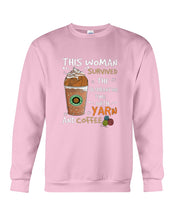 Load image into Gallery viewer, The Quarantine Time With Yarn And Coffee Gift For Women Sweatshirt