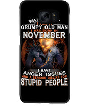Load image into Gallery viewer, Walk Away I Am A Grumpy Old Man Who Was Born In November Birthday Gift Phone case