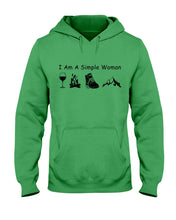 Load image into Gallery viewer, Simple Woman Loves Wine Camping Shoes And Climbing Hoodie