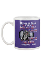 Load image into Gallery viewer, October Man Son Of God Birthday Meaningful Gift For Men Mug