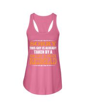 Load image into Gallery viewer, Sorry This Guy Is Already Taken By A Smart And Sexy Redhead Gift For Men Ladies Flowy Tank