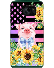 Load image into Gallery viewer, Pig America Flag Sunflower Special Custom Design Phone case