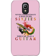 Load image into Gallery viewer, Never Underestimate A 60 Year Old Man Can Play A Guitar Phone case
