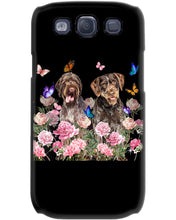 Load image into Gallery viewer, German Wirehaired Pointer With Peonies Gift For Dog Lovers Phone case