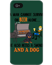Load image into Gallery viewer, A Man Loves Beer And Dachshund Gift For Dog Lovers Phone case