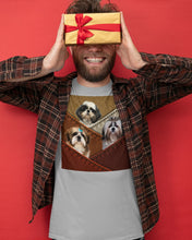 Load image into Gallery viewer, Three Cute Shih Tzu In Bag Gift For Dog Lovers Guys Tee