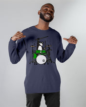 Load image into Gallery viewer, Funny Cat Playing Drums Great Gift For Cat Lovers Unisex Long Sleeve