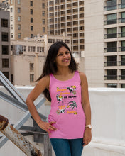 Load image into Gallery viewer, My Only Sunshine Make Me Happy Special Custom Design Ladies Flowy Tank