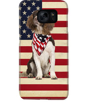 Load image into Gallery viewer, Lovely Phone Case With US Flag Gift For Spaniel Lovers Phone case
