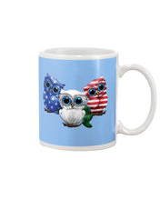 Load image into Gallery viewer, Lovely Phone Case Three Owl With US Flag Gift For Owl Lovers Mug