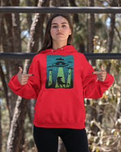 Load image into Gallery viewer, UFA Dinosaur T Rex Sky Full Of Stars Hoodie