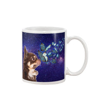 Load image into Gallery viewer, Chihuahua Blue Butterflies Sky Gift For Dog Lovers Mug