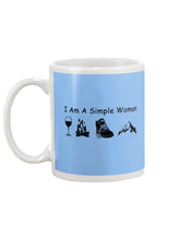 Load image into Gallery viewer, Simple Woman Loves Wine Camping Shoes And Climbing Mug