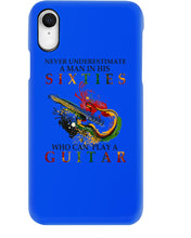 Load image into Gallery viewer, Never Underestimate A 60 Year Old Man Can Play A Guitar Phone case