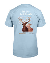 Load image into Gallery viewer, Custom Name Deers Gift For Boyfriend Till Our Last Breath Guys Tee