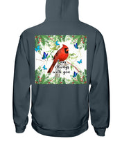 Load image into Gallery viewer, Scarlet Macaw With Butterflies I Am Always With You Gift For Lover Hoodie