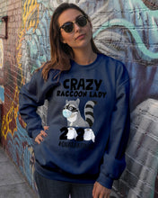 Load image into Gallery viewer, Crazy Raccoon Lady 2020 Quarantined Gift For Raccoon Lovers Sweatshirt