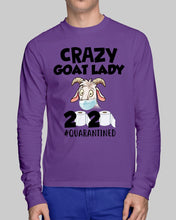 Load image into Gallery viewer, Crazy Goat Lady 2020 Quarantined Gift For Goat Lovers Unisex Long Sleeve