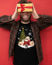 Load image into Gallery viewer, Funny Golden Retrievers Sleep In Red Boots Gift For Dog Lovers Guys Tee