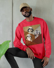Load image into Gallery viewer, Three Cute Shih Tzu In Bag Gift For Dog Lovers Sweatshirt