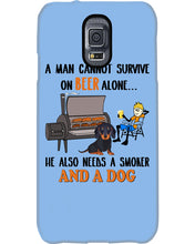 Load image into Gallery viewer, A Man Loves Beer And Dachshund Gift For Dog Lovers Phone case