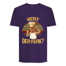 Load image into Gallery viewer, Vert Der Ferk Retro Vintage Gift For Cook Lovers Guys V-Neck