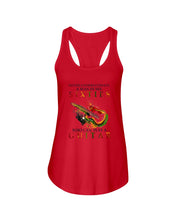 Load image into Gallery viewer, Never Underestimate A 60 Year Old Man Can Play A Guitar Ladies Flowy Tank