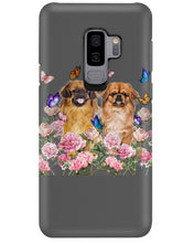 Load image into Gallery viewer, Pekingese With Peonies Gift For Dog Lovers Phone case