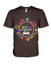 Load image into Gallery viewer, Librarian Library Squad Special Custom Design For Book Lovers Guys V-Neck