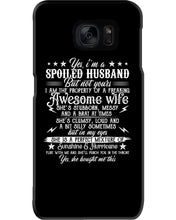 Load image into Gallery viewer, Shes Stubborn Messy And A Brat At Times Black Gift For Husband Phone case