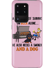 Load image into Gallery viewer, A Man Loves Beer And Dachshund Gift For Dog Lovers Phone case