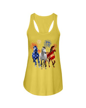Load image into Gallery viewer, Lovely Phone Case Horse Freedom Firework Gift For Horse Lovers Ladies Flowy Tank