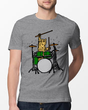 Load image into Gallery viewer, Cat Play Drum Funny Gift For Cat Lovers Guys Tee