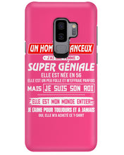 Load image into Gallery viewer, Je Suis Un Homme Chanceux J'ai Line Femme Custom Design Je Suis Son Roi Phone case