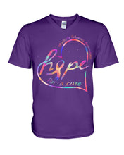 Load image into Gallery viewer, Hope For A Cure Multiple Sclerosis Awareness Guys V-Neck