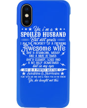 Load image into Gallery viewer, Shes Stubborn Messy And A Brat At Times Black Gift For Husband Phone case