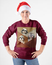 Load image into Gallery viewer, Three Cute Shih Tzu In Bag Gift For Dog Lovers Sweatshirt