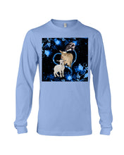 Load image into Gallery viewer, Lovely Phone Case Twinkling Blue Heart Gift For Goat Lovers Unisex Long Sleeve