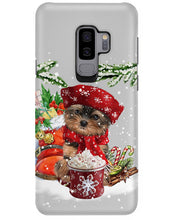 Load image into Gallery viewer, Yorkshire Terrier Loves Drinking Hot Latte Gift For Dog Lovers Phone case