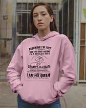 Load image into Gallery viewer, A Spoiled Wife Of An October Grumpy Old Man Birthday Meaningful Gift Hoodie