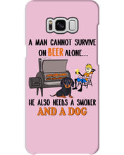 Load image into Gallery viewer, A Man Loves Beer And Dachshund Gift For Dog Lovers Phone case