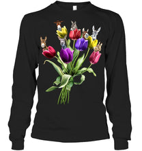 Load image into Gallery viewer, Vintage Funny Donkey With Tulip Trending For Donkey Lovers Unisex Long Sleeve
