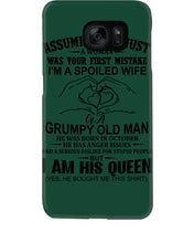 Load image into Gallery viewer, A Spoiled Wife Of An October Grumpy Old Man Birthday Meaningful Gift Phone case